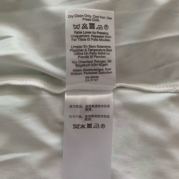 NWT DKNY White/Green Floral Maxi Dress Racerback Front Peephole Tie Belt Zip 14 - Picture 10 of 14